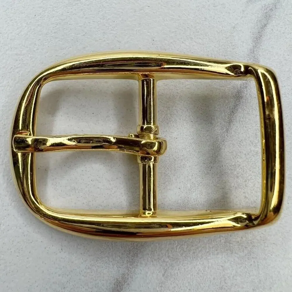 Vintage Gold Tone Simple Basic Belt Buckle for up to 1 Inch Belt